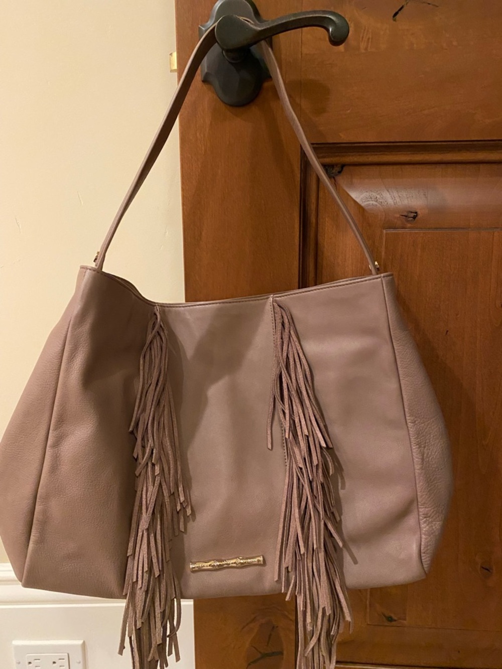 Elaine Turner Fringe and Leather Tote…never used